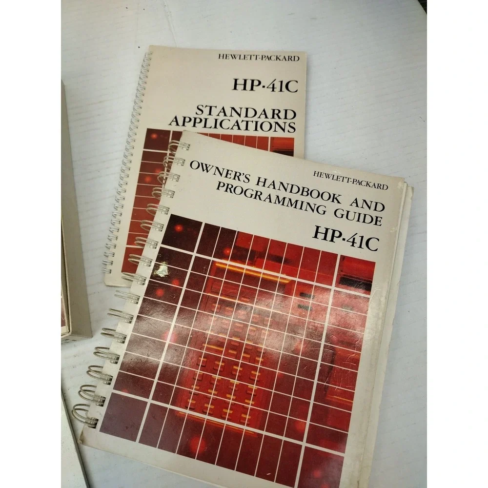 Vtg Hewlett Packard HP-41C Calculator Collection Memory Mod Math Games PAC Books